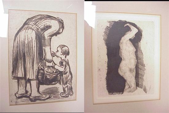 Appraisal: Kathe Kollwitz - Female Etching Zigrosser A Von Becke impression