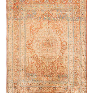 Appraisal: A Tabriz Silk Rug Circa feet inches x feet inches