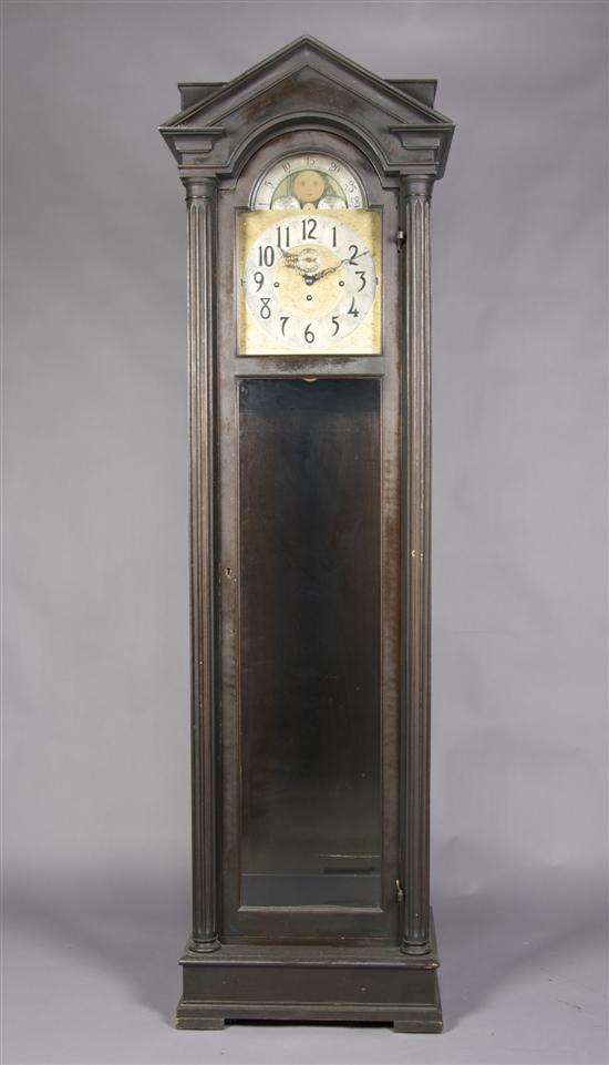 Appraisal: An American Mahogany Tall Case Clock Height inches