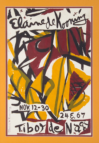 Appraisal: Elaine de Kooning American - Tibor de Nagy exhibition poster