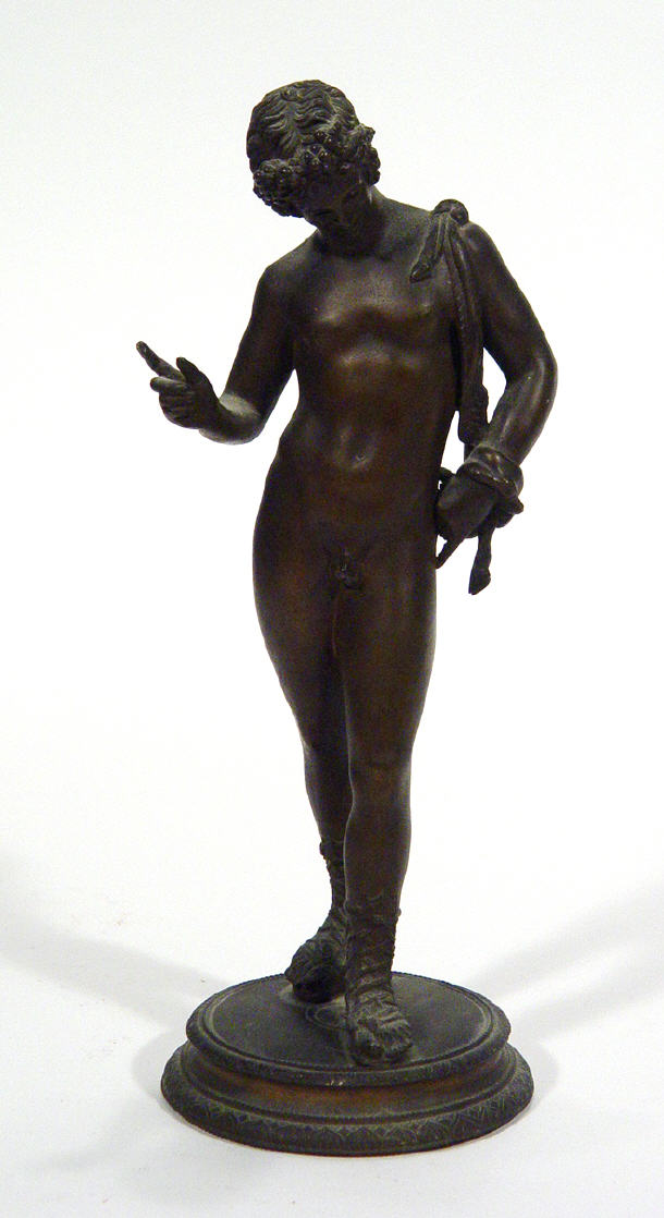 Appraisal: Bronze figure of a nude Roman style figure cm high