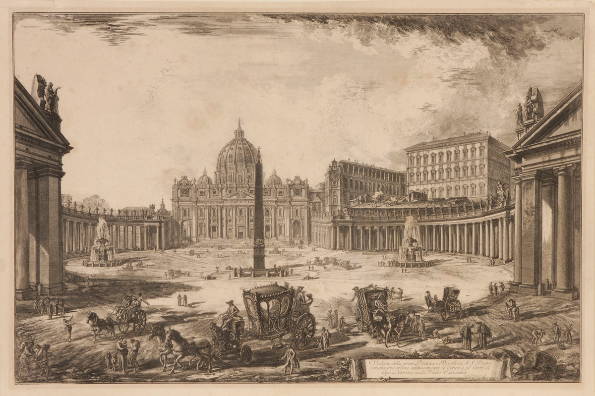 Appraisal: Giovanni Battista Piranesi - Veduta della gran Piazza e Basilica