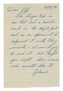 Appraisal: Dahms John Archive of John Dahms-Jeff Busby Correspondence Spanning -