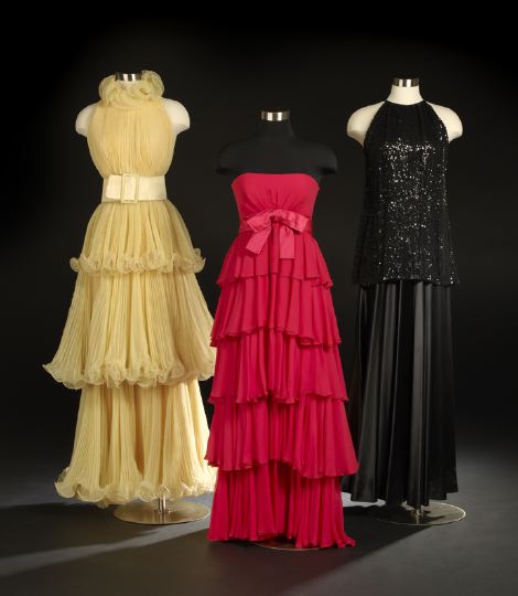 Appraisal: Three-Piece Collection of 's Evening Attire consisting of a black