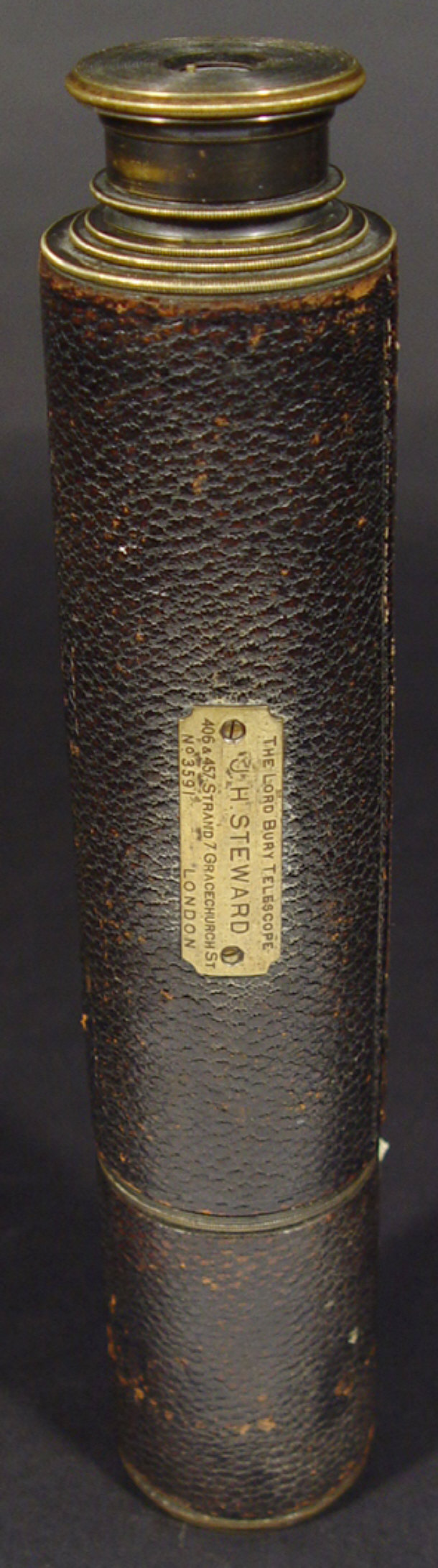 Appraisal: Lord Bury brass telescope by J H Steward engraved to