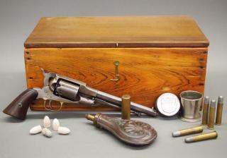 Appraisal: A Remington-Beals Navy Model Revolver caliber percussion -shot with attached