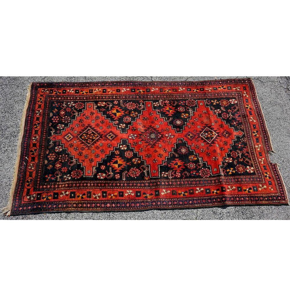 Appraisal: Middle Eastern Rug Semi Antique Middle Eastern Rug Geometric patterns