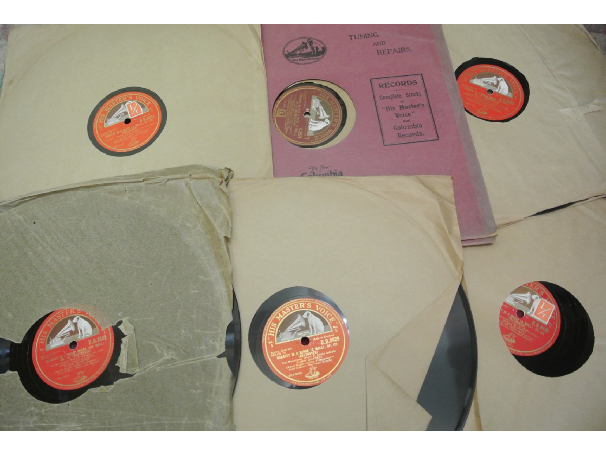 Appraisal: A quantity of miscellaneous rpm records mainly classical record folders