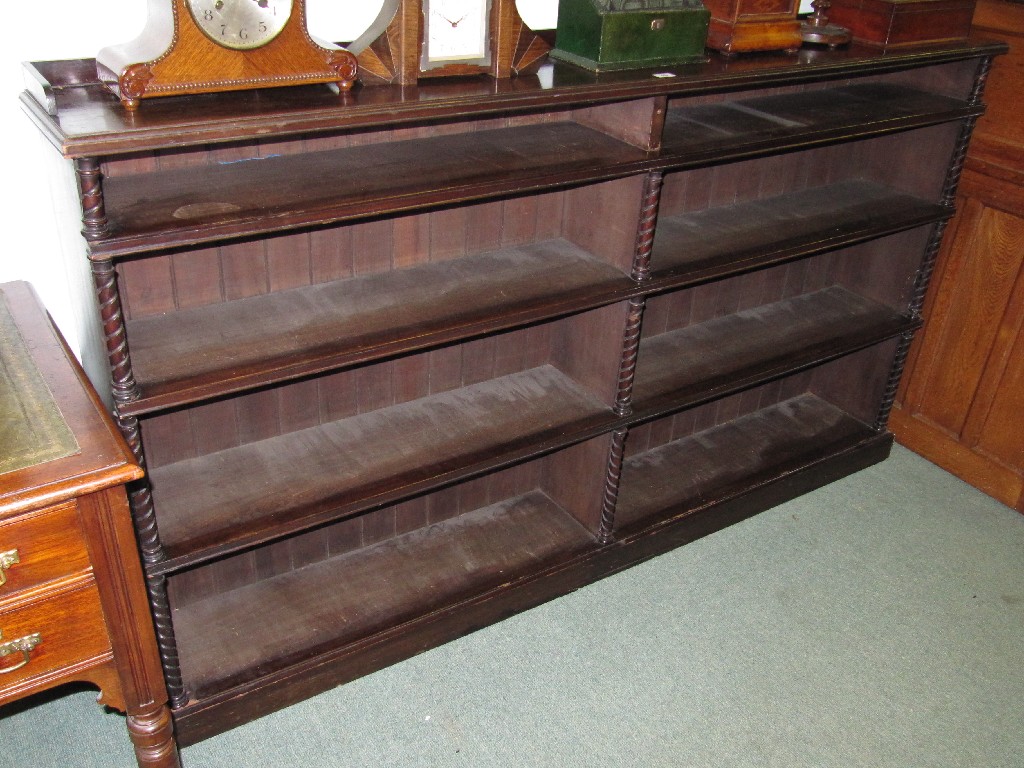 Appraisal: Mahogany open bookcase