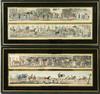 Appraisal: PANORAMIC HANDCOLORED LITHOS - British Hunting Adventure by Henry Alken