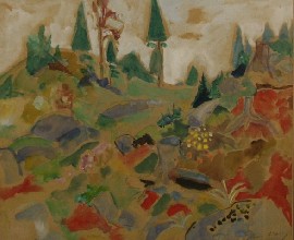 Appraisal: European Twentieth Century School Landscape gouache on paper on board