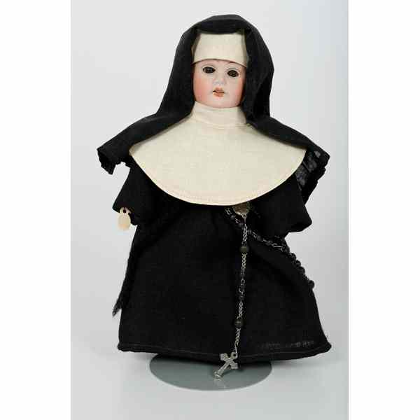 Appraisal: Kestner Bisque Nun Doll Germany early th century a bisque