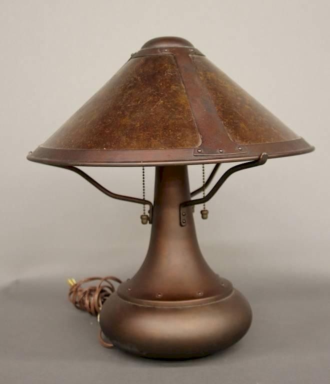 Appraisal: Mica Lamp Company table lamp A Mica Lamp Company table