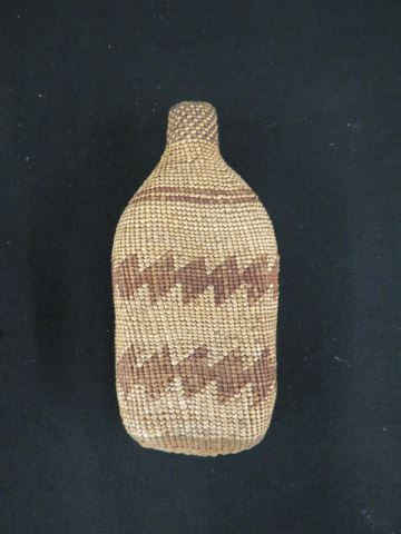 Appraisal: Indian Basketweave Decorated Bottle decorated excellent