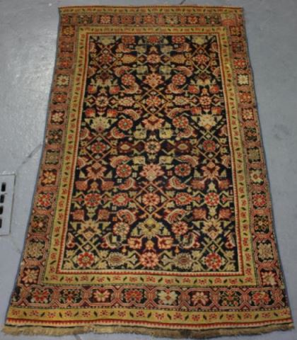 Appraisal: Antique Persian Scatter Carpet Nice yellows Reduced From a West