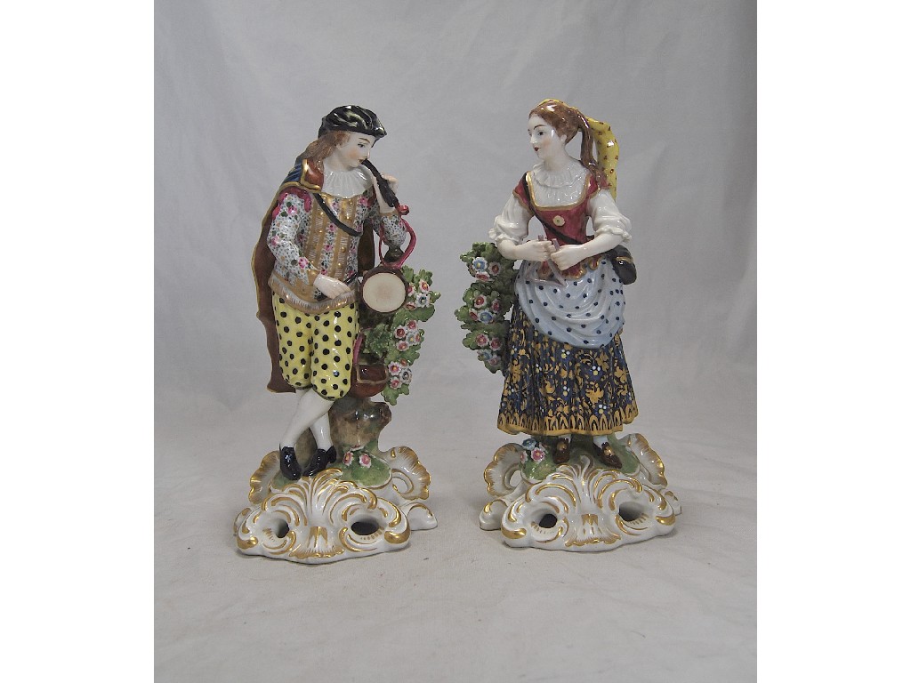 Appraisal: Pair of Samson Derby figures of a Murcion and female