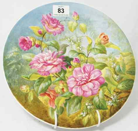 Appraisal: Collector Plate Handpainted by S Pope diameter cm