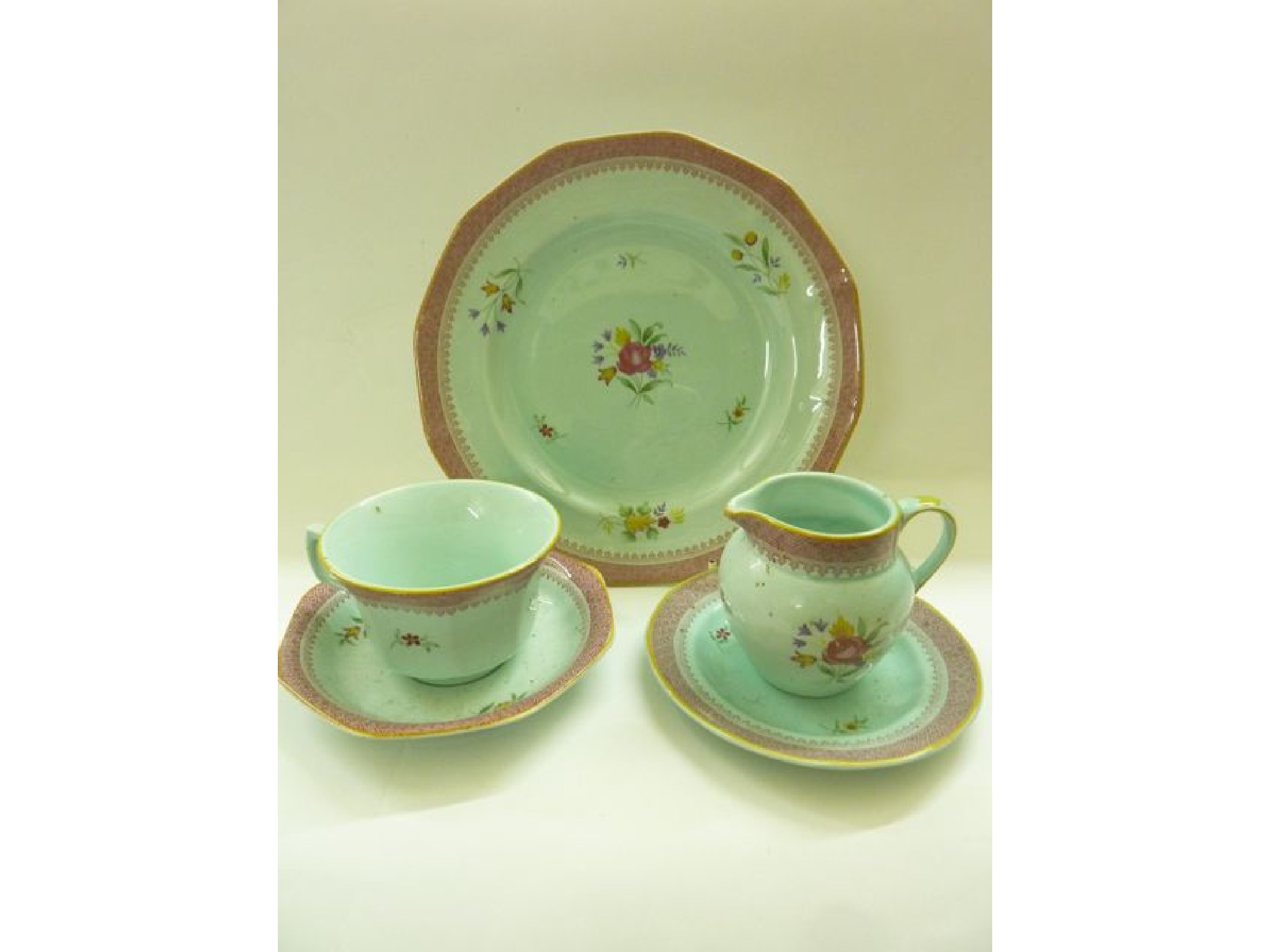 Appraisal: A quantity of Adams Calyx ware dinner and tea wares