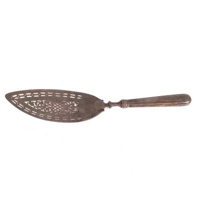 Appraisal: A George III silver fish slice William Plummer London the