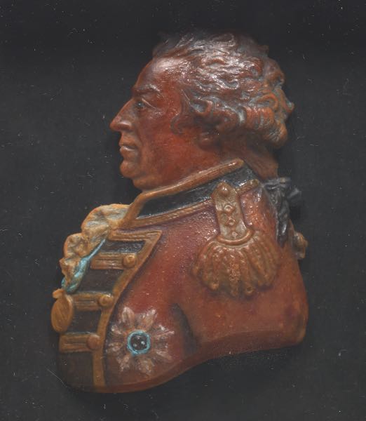 Appraisal: WAX PORTRAIT OF GENERAL THOMAS PICTON - SIGNED BY WYON