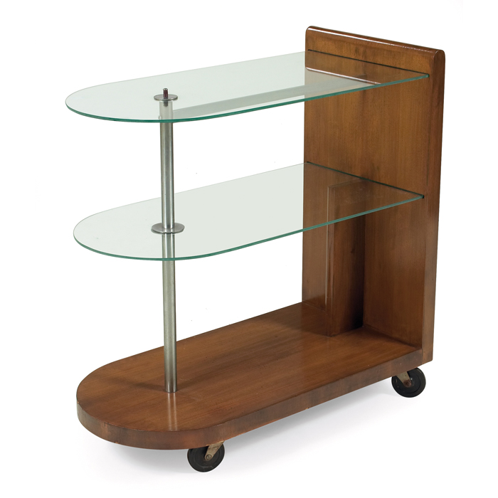 Appraisal: Gilbert Rohde bar cart by Herman Miller from the Formal