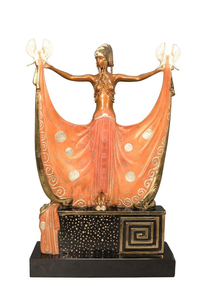 Appraisal: Romain Erte De Tirtoff - Venus painted Art Deco bronze