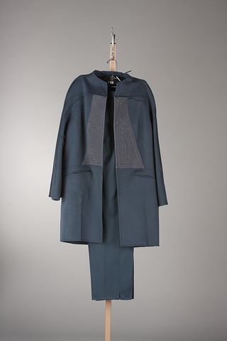 Appraisal: CHADO Blue green long jacket with slacks and signature stitching