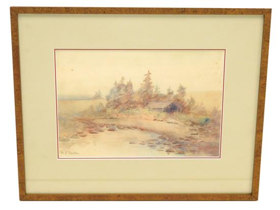 Appraisal: Mary Caverly Patten American - watercolor on paper depicting New