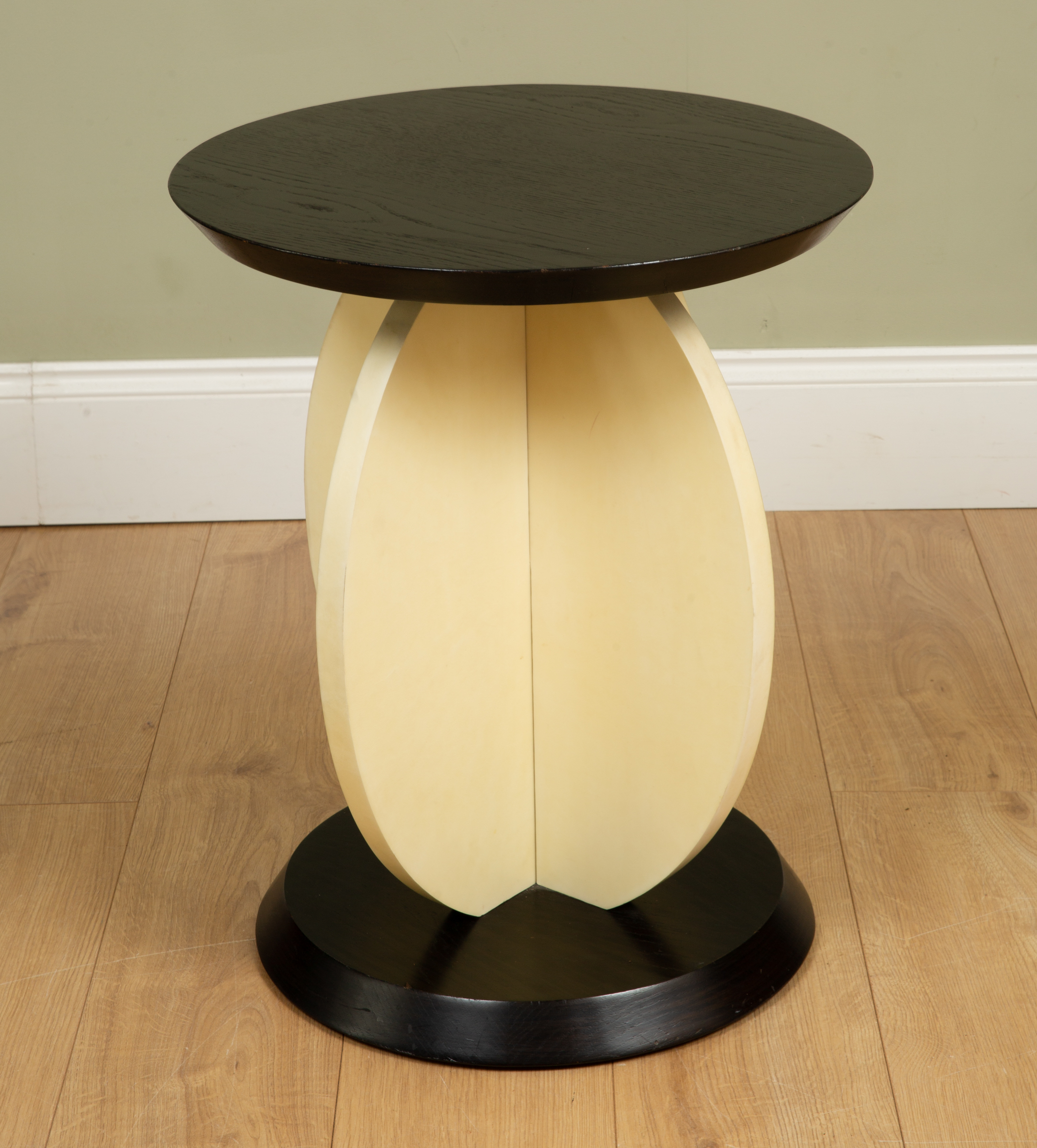 Appraisal: Julian Chichester contemporary occasional or side table with a black