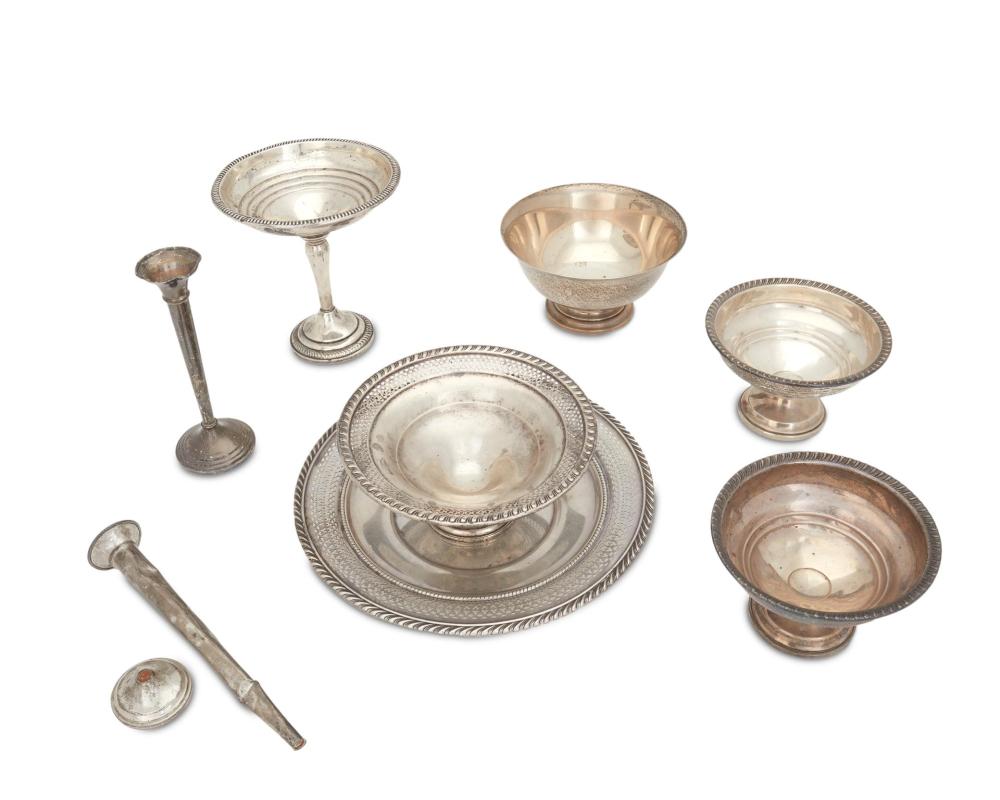 Appraisal: A group of silver table items Mid- th Century Each