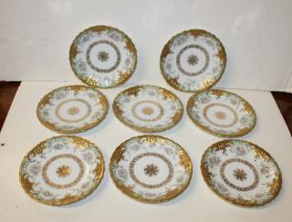 Appraisal: Lot of LS S Limoges gold trim dessert plates dia