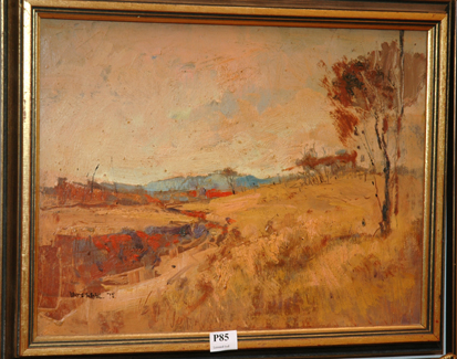 Appraisal: VANDERGYL AUSTRALIAN LANDSCAPE OIL ON BOARD