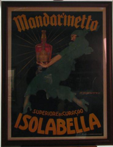 Appraisal: Two Vintage European Add Reproduction Prints both promoting Isolabella both