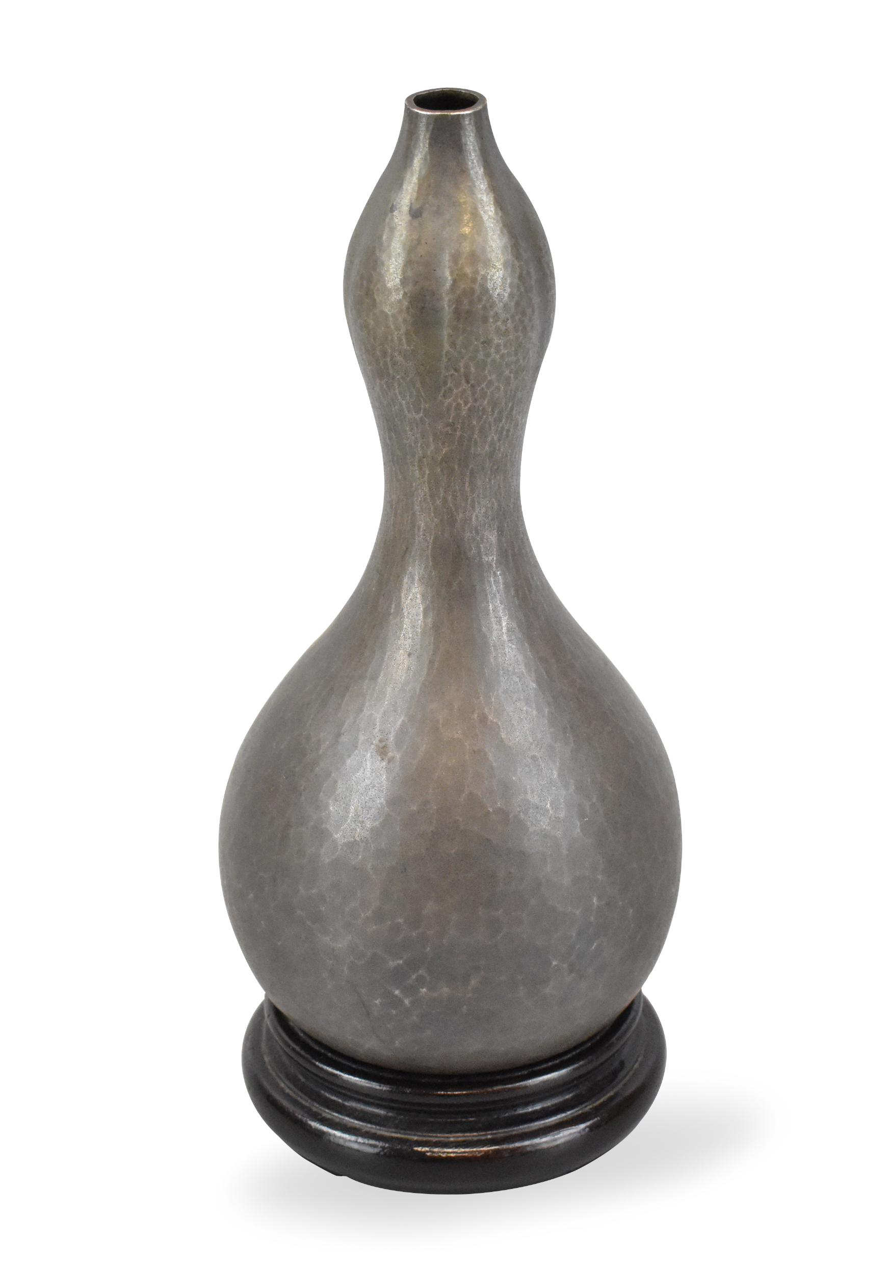 Appraisal: A Japanese silver gourd vase dating from the Meiji period