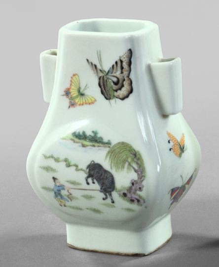 Appraisal: Tao Kuang Porcelain Two-Handled Vase second quarter th century in