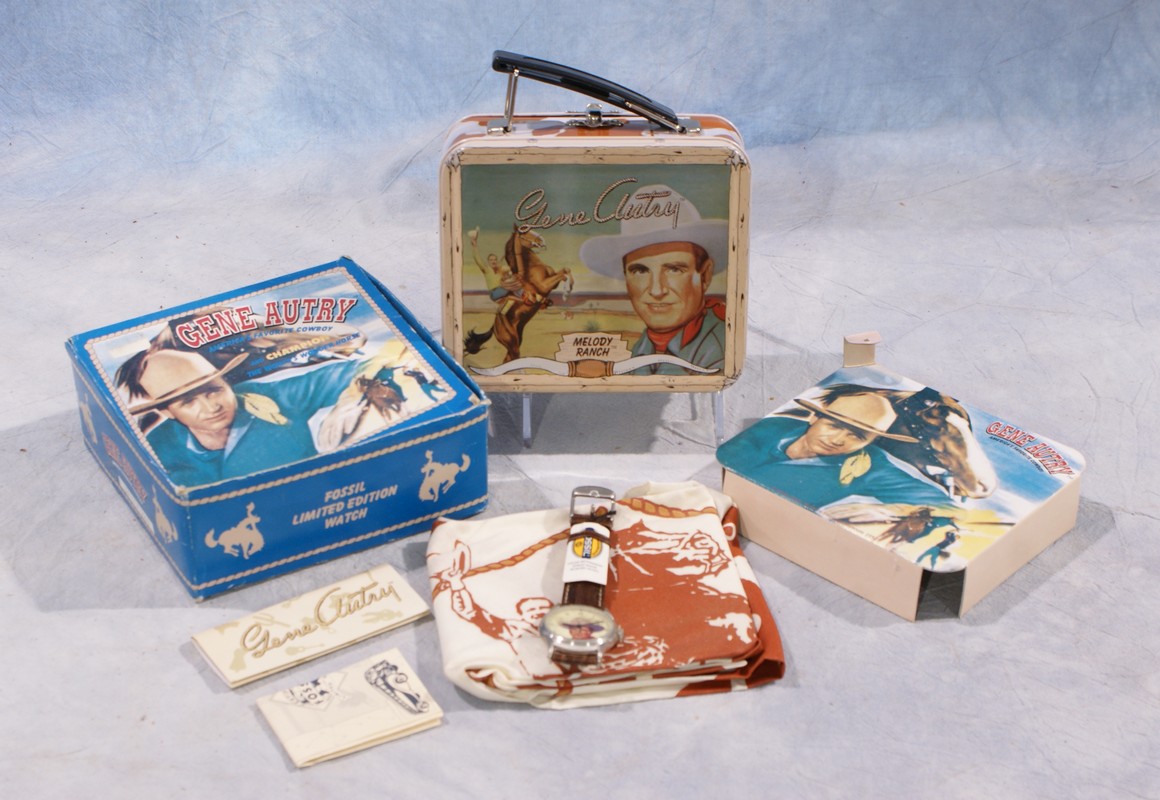 Appraisal: Gene Autry Limited Edition Fossil Watch in metal mini Lunchbox