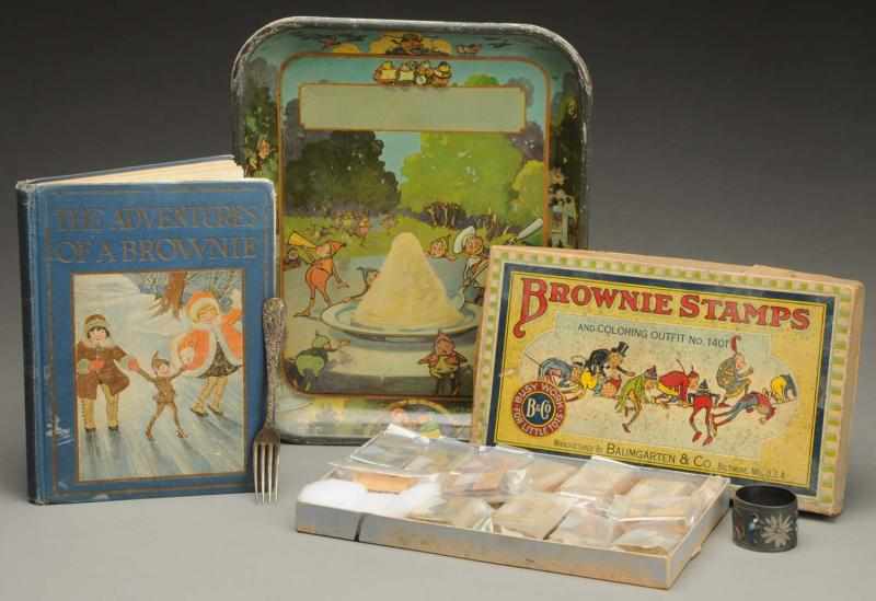 Appraisal: Lot of Assorted Palmer Cox Brownie Items Includes one ice