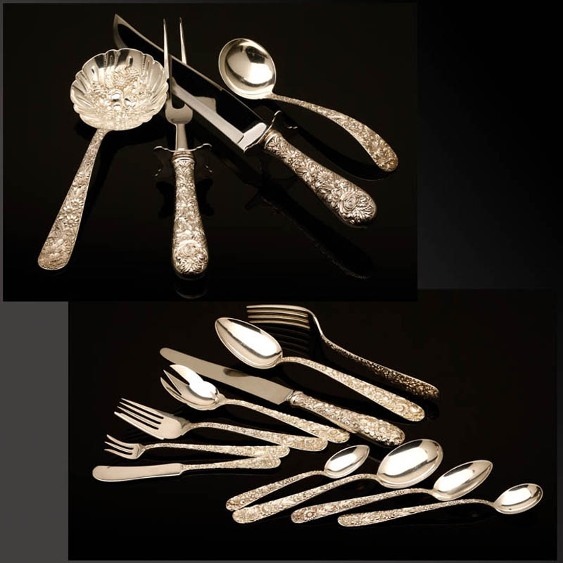 Appraisal: An S Kirk 'Repousse' sterling flatware service An S Kirk