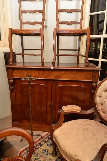 Appraisal: A VICTORIAN CEDAR BOTTOM HALF BOOKCASE KEY IN OFFICE