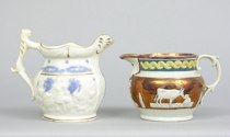 Appraisal: Two English Milk Jugs late th early th Century Lot