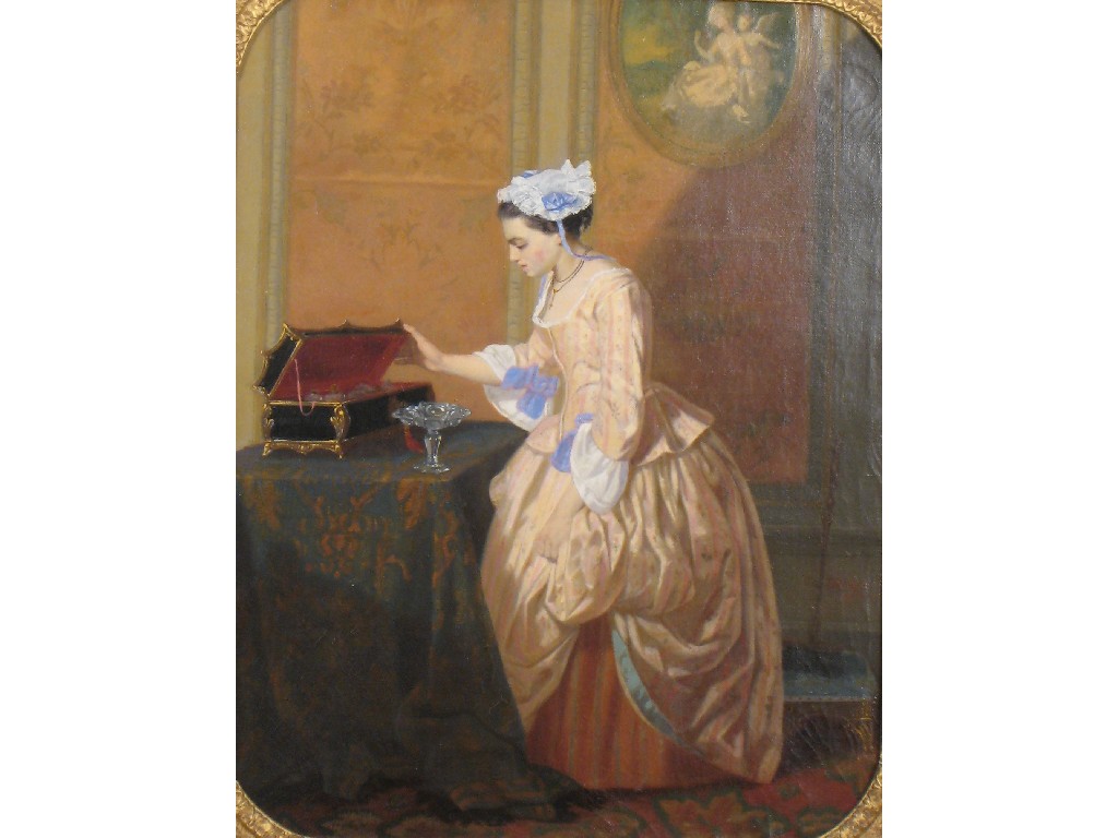 Appraisal: PIERRE EMILE BERNEDE b 'In my Lady's Chamber' signed and