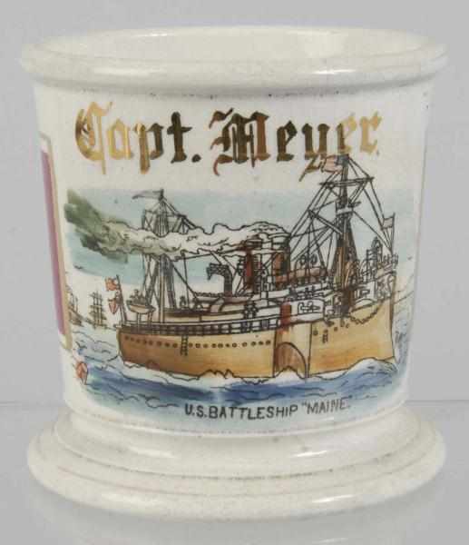 Appraisal: Boat Captain Shaving Mug Description Marked Captain Meyer across top