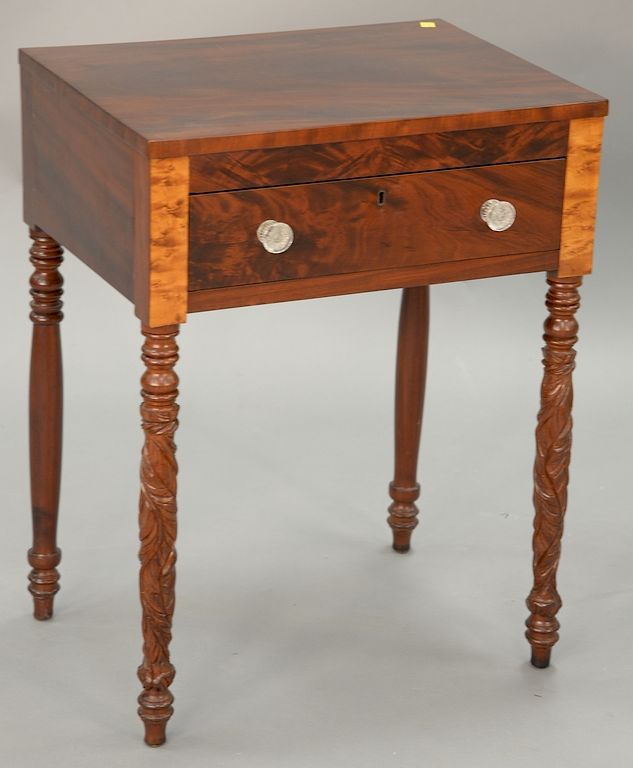 Appraisal: Sheraton mahogany one drawer stand circa ht in wd in