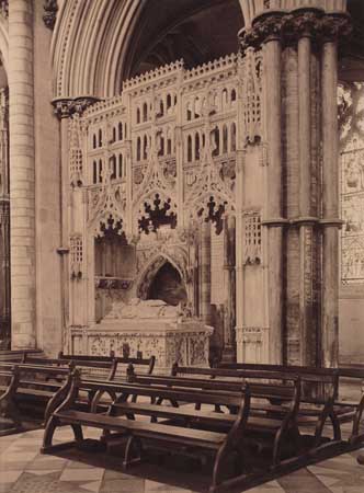 Appraisal: EVANS FREDERICK H - Ely Cathedral Tomb of Bishop Redman