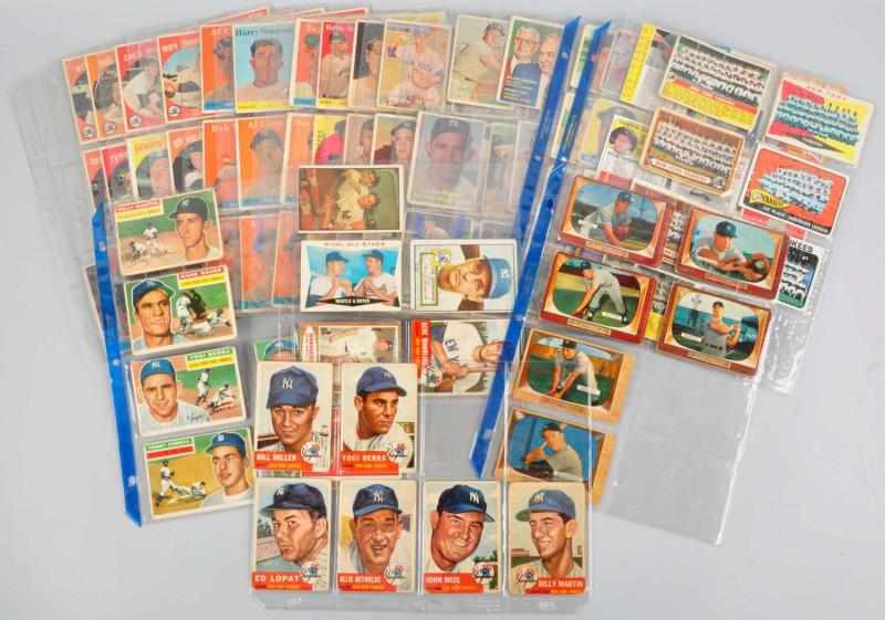 Appraisal: Baseball Album of NY Yankee Cards Description Includes Mickey Mantle