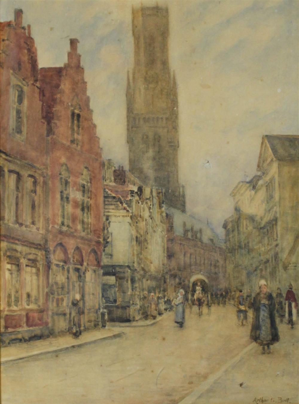 Appraisal: ARTHUR GEORGE BELL ENGLISH - LONDON SUFFOLK STREET Watercolor on