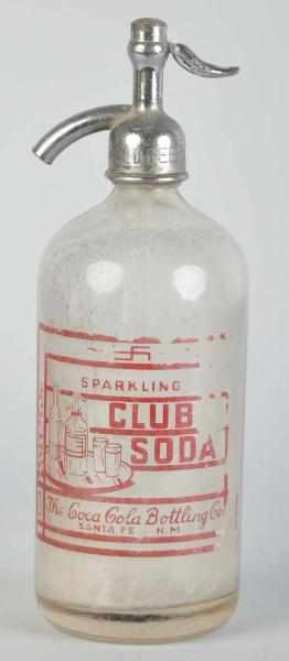 Appraisal: Coca-Cola Seltzer bottle Description From Santa Fe NM Some fairly