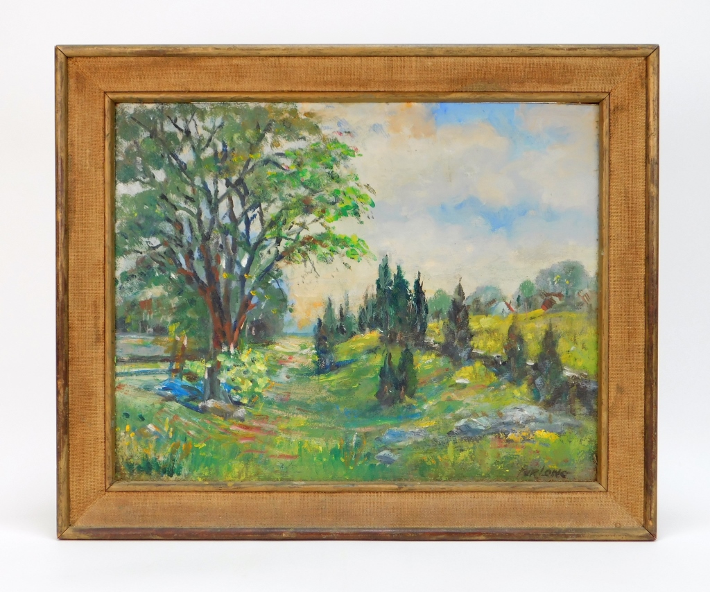 Appraisal: HIELENE FURLONG IMPRESSIONIST LANDSCAPE PAINTING Indiana th CenturyDepicts a river