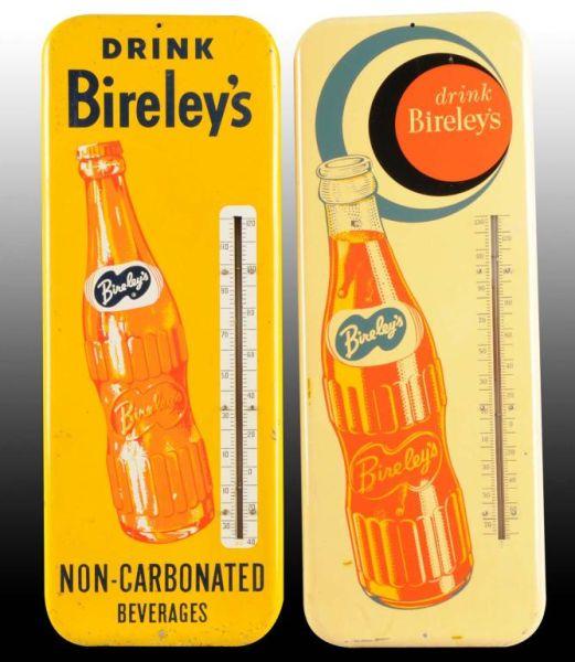 Appraisal: Lot of Bireley's Tin Thermometers Description Circa s to s