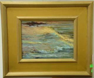 Appraisal: Stan Moeller st century oil on board Wind Water and